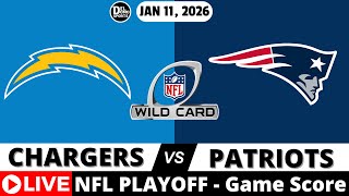 LOS ANGELES CHARGERS VS NEW ENGLAND PATRIOTS 🏈 NFC Wild Card | Live Scoreboard & Radio