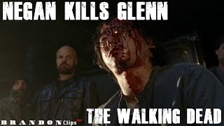 Negan bashes Glenn's brains in [8K]