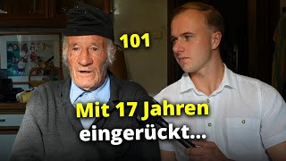 Oldest skier (101) recounts his experiences of World War II.