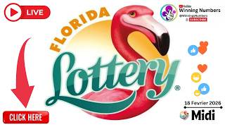 Tiraj Florida En Direct 18 Fevrier 2026, Florida Midi, Lottery Florida #resultat #Florida #boulcho