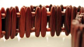 Revo Rosewood Bullet Guitar Strap 360 View