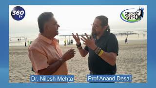 Reflecting on Sir Vivian Richards and Sunil Gavaskar at a Mumbai Beach Sunset