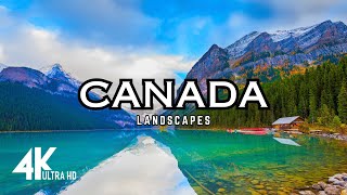 FLYING OVER CANADA(4K UHD)- Relaxing Music Along With Beautiful Nature Videos | Soothing Relaxation