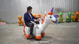 Shopping Mall Children Game Riding Unicorn #kidsgames