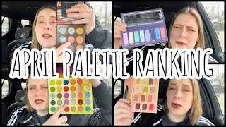 RANKING ALL THE PALETTES I USED IN APRIL 2026