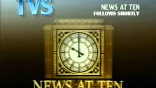TVS Evening Interval Junction into News At Ten (9th August 1988)