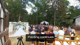 First Kiss Live Event Wedding Painting by Ann Bailey