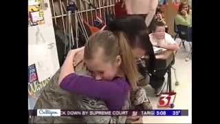 Airman Surprises Daughter   A Heartwarming Reunion