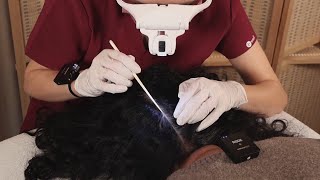 [NO ADS] ASMR HairLine SCALP Check for Itchiness
