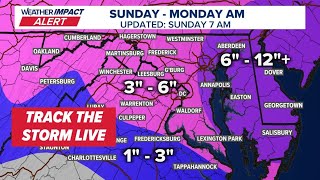 LIVE: Track the snow coming to DC, Maryland and Virginia | Weather Impact Alert Radar