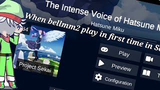 When Bellmm2 play in first time in Sonolus @BlazingBellYT
