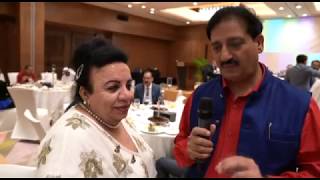 Interviewer Tariq Iqbal (voop media) and Narjis Al Sheeti - Kuwaiti National & Head of DWC