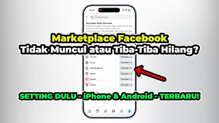 Cara Mengatasi Marketplace Facebook Tidak Muncul / Hilang (Hp iPhone & Android) - TERBARU 2026!