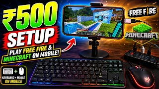 🔥 How To Connect Keyboard And Mouse To Mobile | Play Free Fire & Minecraft On Android