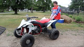 Riding a survivor Yamaha YFZ 450r at Dyracuse ATV park in Wisconsin!