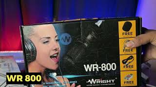 Wright WR- 800 Condenser Mic Unboxing & Reviews | How To Setup Wright BM 800 Mic