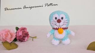 [Keychain] Doraemon Amigurumi : Crochet Pattern แพทเทิร์นโครเชต์โดราเอมอน