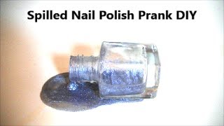 April Fool's Day Prank- Spilled Nail Polish | By Craft Happy Summer