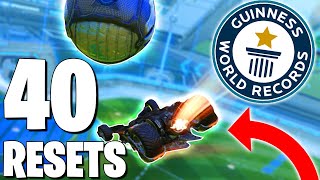 40 FLIP RESETS WITH 1 JUMP?! ROCKET LEAGUE WORLD RECORD!