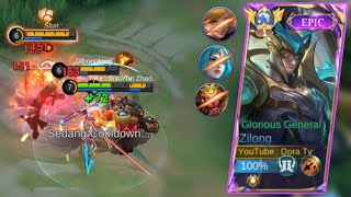 KETIKA TOP GLOBAL ZILONG DIREMEHKAN LAWAN 6 MENIT AUTO SUREN | BUILD ZILONG PALING SAKIT 2024 - MLBB