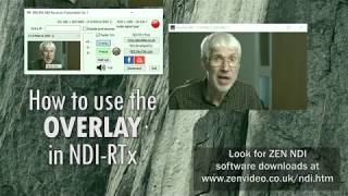 How to use the Overlay in the NDI-RTx app