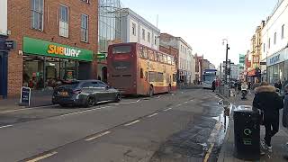 Buses at Taunton town centre today.14.2.26