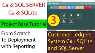 03-C# | SQL Server | SQLite Tutorial in Urdu - Customer and Ledgers System - Login | Change Password