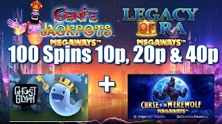 Genie Jackpot Megaways + Legacy Of Ra 100 Spins 10p, 20p & 40p + More + Community BIG WINS!!