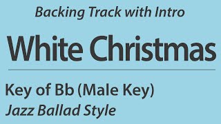 White Christmas / Key of Bb  / Jazz Ballad (Piano Trio) / Backing Tracks with intro / 80BPM