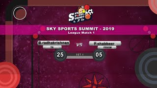 CARROM MATCH B. RADHA KISHAN VS P. SHABBEER SET 1