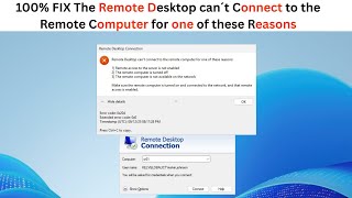 Remote Desktop Error: ‘Can’t Connect to the Remote Computer’ – Solved in Minutes!