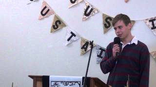 Chris Wand's Fall 2013 Woolman Semester Graduation Speech