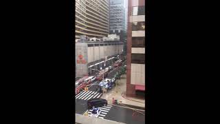Helicopter crash in Manhattan draws huge response from fire department, shutting down 7th Ave