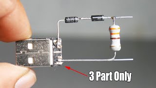 Only 3 Part Making Amazing Electronics Circuit Without Transistor IC using