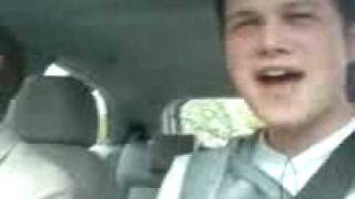 singin in bens car