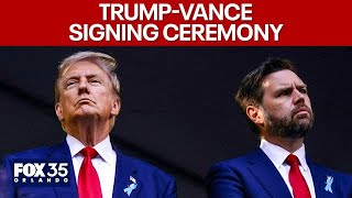 LIVE: Trump & VP JD Vance sign Executive Order in the Oval office