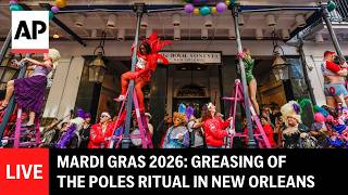Mardi Gras 2026 LIVE: Greasing of the Poles ritual in New Orleans