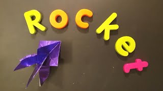 [Origami] Rocket 🚀 - How to fold Origami Rocket - Paper Rocket Spaceship DIY Quick Reference
