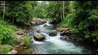 relaxing water sounds for sleeping | river asmr for sleep