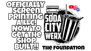 Laying the foundation to my Screen Printing shop! #screenprinting #smallbusiness