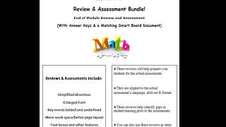 Grade 2 Module 1 Review and Assessment Bundle