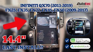 Infiniti FX25, FX35, FX37, FX45, FX50, QX70 14.4” HD Touch-Screen Navigation & Infotainment System