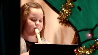 Sophie's Recorder at 2011 Christmas Concert