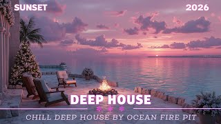 🔥 EARLY FEBRUARY - Chill Deep House Evening Vibes & Warm Fire | Purple Sunset Relaxing Music🔥