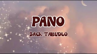 Zack Tabudlo - Pano (lyrics)