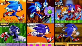 All 3D Sonic's In 2D Games