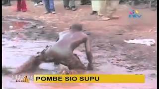 Pombe sio suluhisho. Alcohol isn't  the answer.