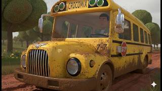 Wheels on the Bus || The tractor came to help || 112 Seconds Several Versions | Crocomix Kids TV