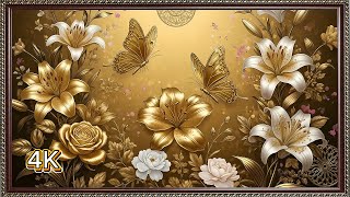 Luxury Floral TV Frame | Elegant Wall Art