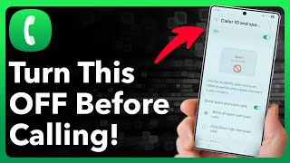 STOP Calling On Your Android Until You Turn This Off